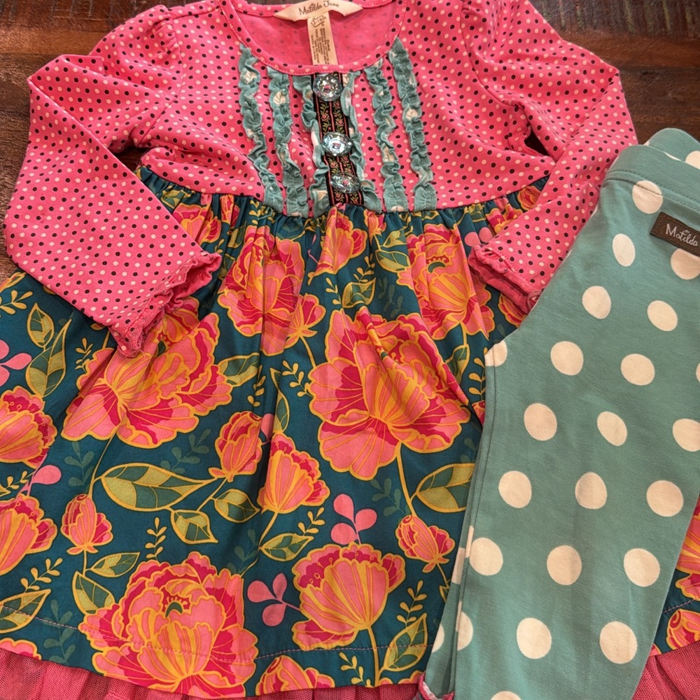Like New Matilda Jane dress and pants set